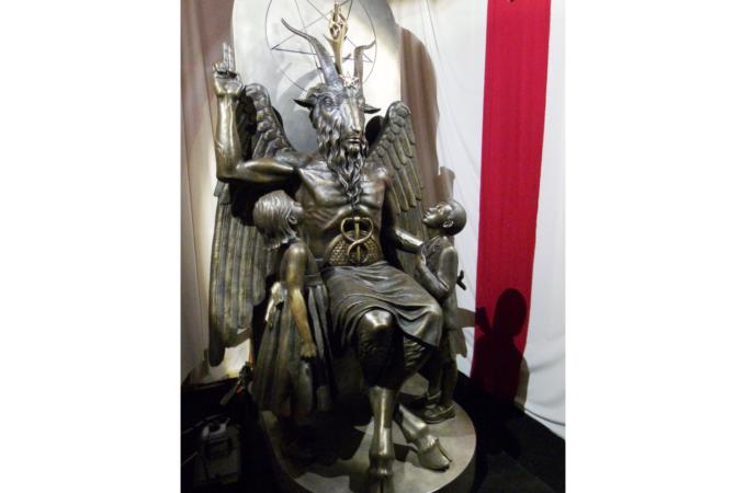 Visit us in Salem - Baphomet statue - TST