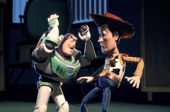 Toy Story 2 (1999) Toys Crossing the Road Scene 
